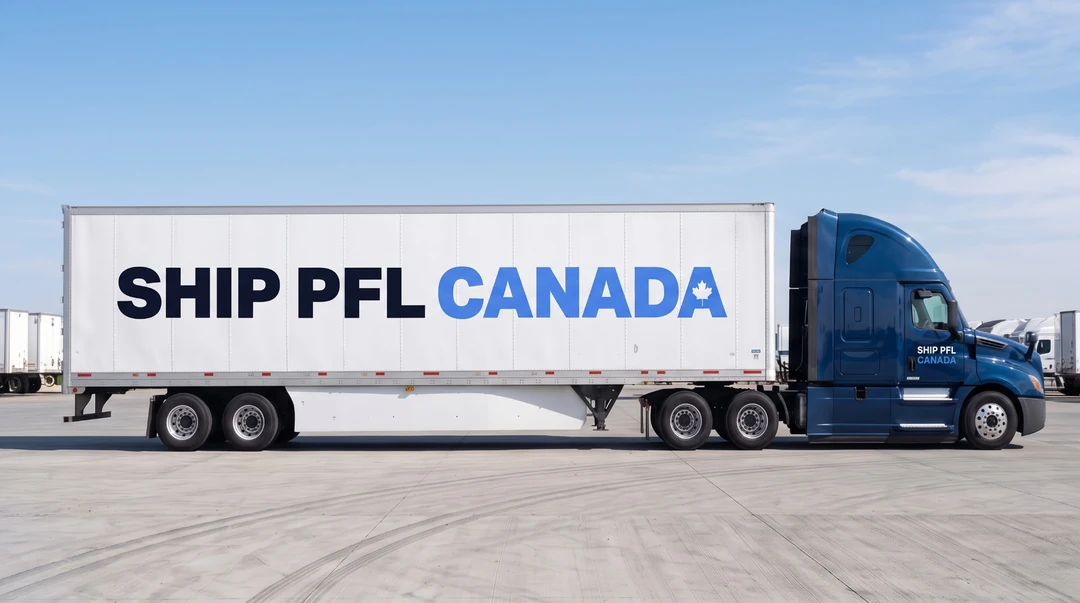 Ship PFL Canada branded tractor and 53-foot dry van trailer